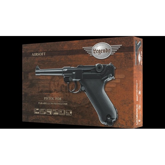 Pistolet Legends P08 Bbs 6mm CO2 <2,0J