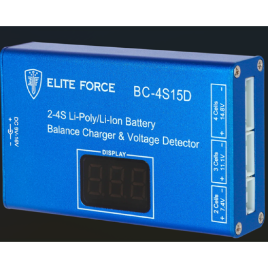 Chargeur pour batterie Lipo Elite Force 7,4 A 14,8 V 2-4S