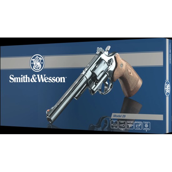 Revolver Smith&Wesson M29 6.5'' Bbs 6mm CO2 <2,0 J polished and blued
