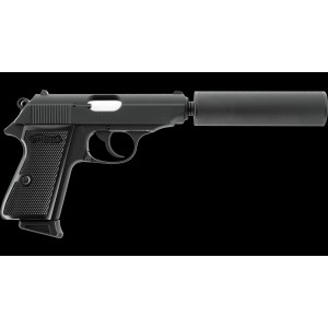 Pistolet Walther PPK/S BLK KIT Bbs 6mm Gaz 1,0 J