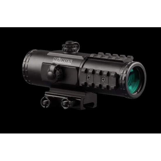 Viseur Konus Sight Pro PTS2 3X30 2.8 MOA avec montage pour rail Weaver / Picatinny