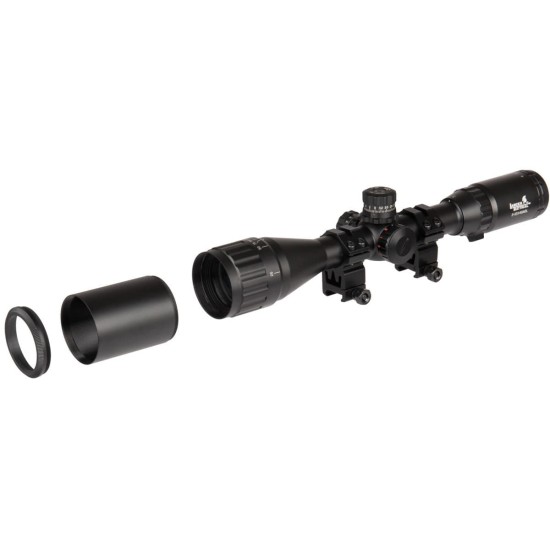 Lunette 3-12x40 Mildot rouge/bleu/vert