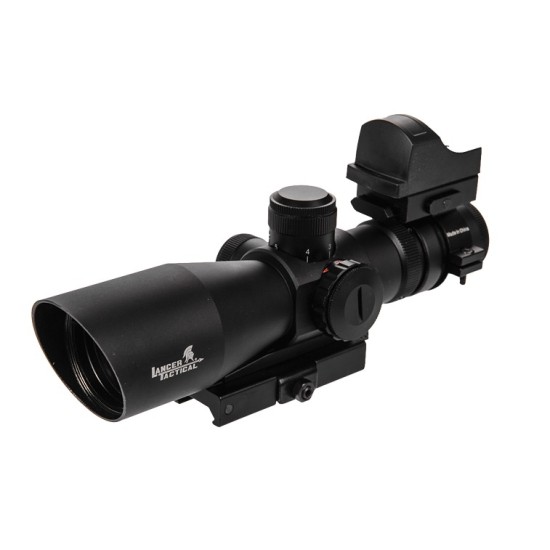 Lunette 3-9x42 rouge et vert + micro red-dot de visée rapide