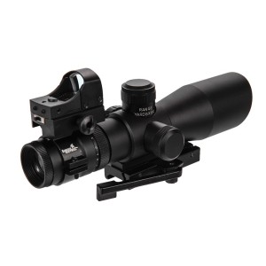 Lunette 3-9x42 rouge et vert + micro red-dot de visée rapide