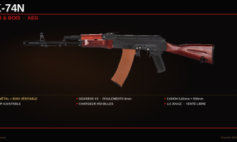 Réplique AEG AK-74N de DOUBLE BELL, caractéristiques, descriptifs et conseils par Airsoft QG