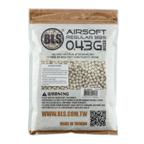 Billes lourdes 0.43g airsoft BLS – Sac de 1 kg