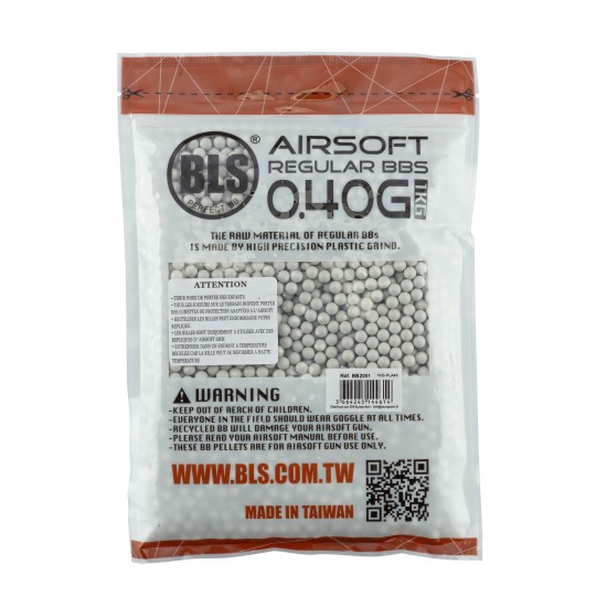 Billes lourdes 0.40g airsoft biodégradables BLS BIO – Sac de 1 kg