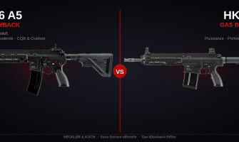Heckler and Koch, HK 416 A5 VS HK 417 D, comparatifs et descriptifs de deux répliques légendaires