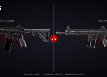 Heckler and Koch, HK 416 A5 VS HK 417 D, comparatifs et descriptifs de deux répliques légendaires