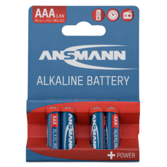 Piles alcalines LR03 AAA - Ansmann