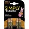 Piles alcalines AAA LR03 1,5 volt - Duracell