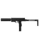 Réplique SMG VMP-1X Noire avec silencieux