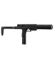 Réplique SMG VMP-1X Noire avec silencieux