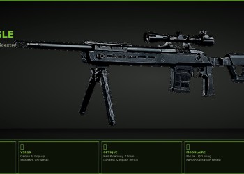 Réplique airsoft spring M66 crosse repliable, Double Eagle, test et descriptif d'un sniper airsoft performant