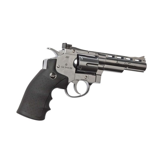 Réplique airsoft revolver Dan Wesson silver 4'' CO2