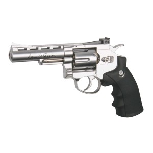 Réplique airsoft revolver Dan Wesson silver 4'' CO2