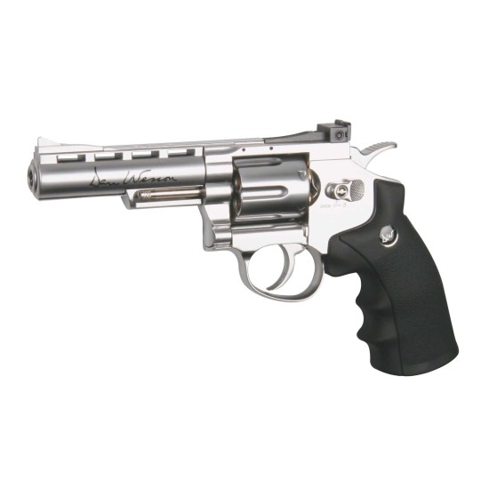 Réplique airsoft revolver Dan Wesson silver 4'' CO2