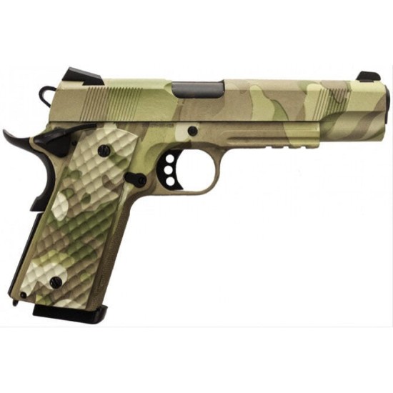 Réplique airsoft GBB 1911 MEU Rail Raven full metal gaz Camo 1,0J