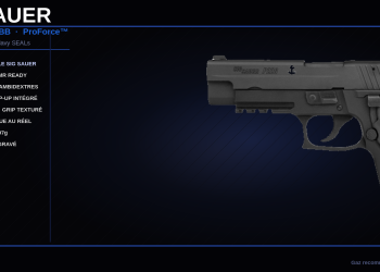 Réplique Sig Sauer P226 MK25, GBB, Sig Air Pro Force, descriptif de l'arme des NAVY SEALs