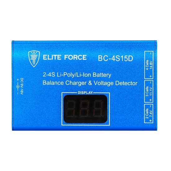 Chargeur pour batterie Lipo Elite Force 7,4 A 14,8 V 2-4S