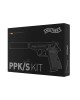Pistolet Walther PPK/S BLK KIT Bbs 6mm Gaz 1,0 J